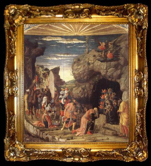 framed  Andrea Mantegna Adoration of the Magi, ta009-2